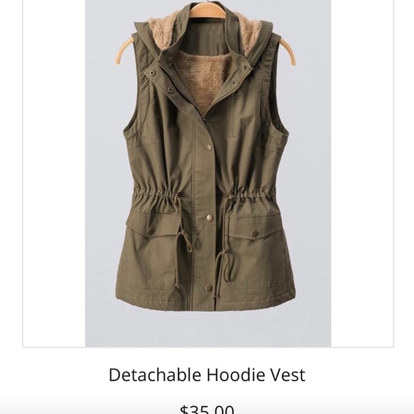 Detached Hoodie Vest - Picture 1 of 6